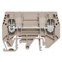 Test-disconnect terminal, Screw connection, 6 mm², 630 V, 41 A, without, Cross-disconnect: without, Integral test socket: No, TS 32, TS 35, dark beige Weidmuller 1934830000 04032248592180
