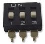 SWITCH, DIP, RAISED ACTUATOR, 3 WAY A6S3104H