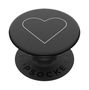Popsockets 2 White Heart Black Holder and Phone Stand, Popsockets 0842978133751 0842978133751