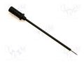 Measuring tip; 60V; black; Tip diameter: 0.75mm; 16mΩ; 973995100 HIRSCHMANN T&M PRUEF0.64FT-SW