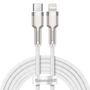 USB-C cable for Lightning Baseus Cafule, PD, 20W, 2m (white), Baseus CATLJK-B02