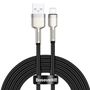 USB cable for Lightning Baseus Cafule, 2.4A, 2m (black), Baseus CALJK-B01