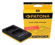 PATONA Dual Quick-Charger f.Sony NP-BX1, NPBX1 incl. USB-C cable, PATONA 1974 4055655114073