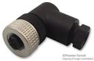 SOCKET, SENSOR, 4WAY, M12, R/A, PLASTIC XZCC12FCP40B