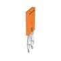 Cross-connector (terminal), Plugged, Number of poles: 2, Pitch in mm: 8.00, Insulated: Yes, 41 A, orange Weidmuller 1985740000 04050118370362