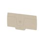 End plate (terminals), 87.2 mm x 2.4 mm, dark beige Weidmuller 1988300000 04050118372786