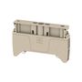 End bracket, WEMID GF 30, dark beige, Rail: TS 35, when screwed in Weidmuller 1991920000 04050118376722