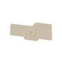 End plate (terminals), 87.25 mm x 2.1 mm, dark beige Weidmuller 1993590000 04050118378726