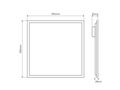 LED paneel, 595x595 40W 4000K 4800lm, 120lm/W, LED line PRIME 200180 5905378200180