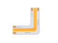 Angle connector for COB LED strips 6500K 8mm 2-pin Type L 8W PRIME 200470 5905378200470