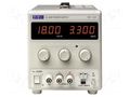 Power supply: laboratory; single-channel,linear; 0÷18VDC; 0÷3.3A AIM-TTI EL183R