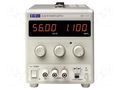 Power supply: laboratory; single-channel,linear; 0÷56VDC; 0÷1.1A AIM-TTI EL561R