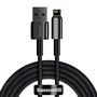 Baseus Tungsten Gold Cable USB to iP 2.4A 2m (black), Baseus CALWJ-A01
