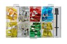 Car Blade Fuse Assortment, 101 pcs. - dimensions of the flat fuses: 19.1 x 5.1 x 18.5 mm 20342