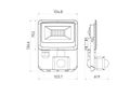 Светодиодная линейка LITE Прожектор ФОТОН 10W 4000K 1000lm с датчиком движения, IP65 203501 5905378203501