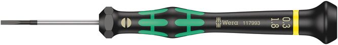 2035 Screwdriver for slotted screws for electronic applications, 0.30x1.8x40, Wera 05117993001