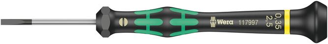 2035 Screwdriver for slotted screws for electronic applications, 0.35x2.5x40, Wera 05117997001