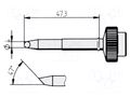 Tip; conical sloped; 4mm ERSA ERSA-0612WDLF