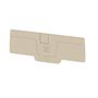 End plate (terminals), 85.8 mm x 2.1 mm, dark beige Weidmuller 2051900000 04050118412017