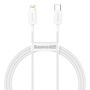 Baseus Superior Series Cable USB-C to Lightning, 20W, PD, 1m (white), Baseus CATLYS-A02