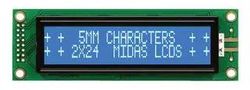 DISPLAY, ALPHANUMERIC, 24X2, WHITE MC22405A6W-BNMLW-V2