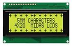 DISPLAY, ALPHANUMERIC, 20X4, NOBACKLIGHT MC42005A6W-SPR-V2