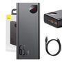 Powerbank Baseus Adaman Metal 20000mAh PD QC 3.0 65W 2xUSB + USB-C + micro USB (Black), Baseus PPIMDA-D01