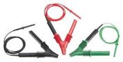 TEST LEAD SET, BLK, GRN, RED, 10KV FLUKE TLK1550-RTLC