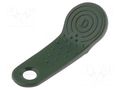Pellet memory holder in a keychain; olive DREXIA F55-DS9093A