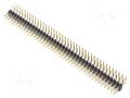 Connector: pin strips; pin header; male; PIN: 80; angled 90°; THT ADAM TECH 2PH2R-80-UA