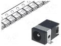 Connector: DC supply; socket; male; 1A; horizontal; SMT; tape; MINI CLIFF FC68145T
