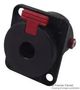 SOCKET, 1/4" JACK, LOCKING, BLACK NJ3FP6C-BAG