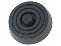 Quick mounting foot; black; polyetylene; A: 10mm; B: 31.5mm FIX&FASTEN FF-11