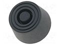 Quick mounting foot; black; polyetylene; A: 8mm; B: 23.7mm FIX&FASTEN FF-3
