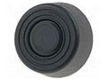 Quick mounting foot; black; polyetylene; A: 6mm; B: 14mm; C: 12.7mm FIX&FASTEN FF-35