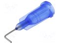 Needle: steel; 0.5"; Size: 22; bent at 90°; 0.41mm; polypropylene FISNAR FIS-22K90