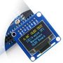 Two-color graphical OLED display 0.96'' (B) 128x64px SPI/I2C - straight connectors - Waveshare 9092 WSR-04437 5904422371944
