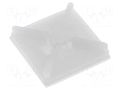 Holder; screw,self-adhesive; polyamide; UL94V-2; natural; B: 4mm FIX&FASTEN FIX-CM-19