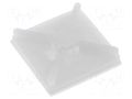 Holder; screw,self-adhesive; polyamide; UL94V-2; natural; B: 4mm FIX&FASTEN FIX-CM-19