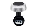 Päikesepaneeliga seinavalgusti 3000K 170lm 2Ah USB-C Round IP54 Must PRIME 217577 5905378217577