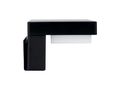 Solar wall Light 3000K 220lm 2Ah USB-C Square IP54 Black PRIME 217591 5905378217591