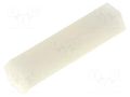 Screwed spacer sleeve; hexagonal; polyamide; M2; L: 17mm FIX&FASTEN FIX-HP2-17