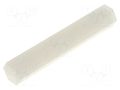 Screwed spacer sleeve; hexagonal; polyamide; M2; L: 27mm FIX&FASTEN FIX-HP2-27