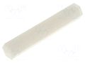 Screwed spacer sleeve; hexagonal; polyamide; M2; L: 27mm FIX&FASTEN FIX-HP2-27