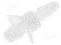 PCB distance; polyamide; L: 4.8mm; snap fastener; natural; UL94V-2 DREMEC FIX-LCBS-4.8