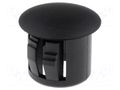 Stopper; H: 10.1mm; Flange dia: 11.9mm; Wall thick: 3.3mm; black FIX&FASTEN FIX-M09