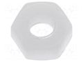 Nut; hexagonal; M3; polyamide; H: 2.7mm; 5.5mm FIX&FASTEN FIX-M3