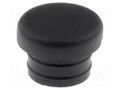 Stopper; H: 5.7mm; black; elastomer thermoplastic TPE; Dim: Ø8mm FIX&FASTEN FIX-MHD-6