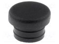 Stopper; H: 5.7mm; black; elastomer thermoplastic TPE; Dim: Ø8mm FIX&FASTEN FIX-MHD-6