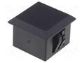 Stopper; H: 11mm; black; polyamide; UL94V-2; Dim: 15x15mm FIX&FASTEN FIX-MSQ-5
